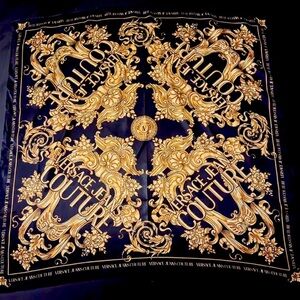 Versace Black and Gold Scarf